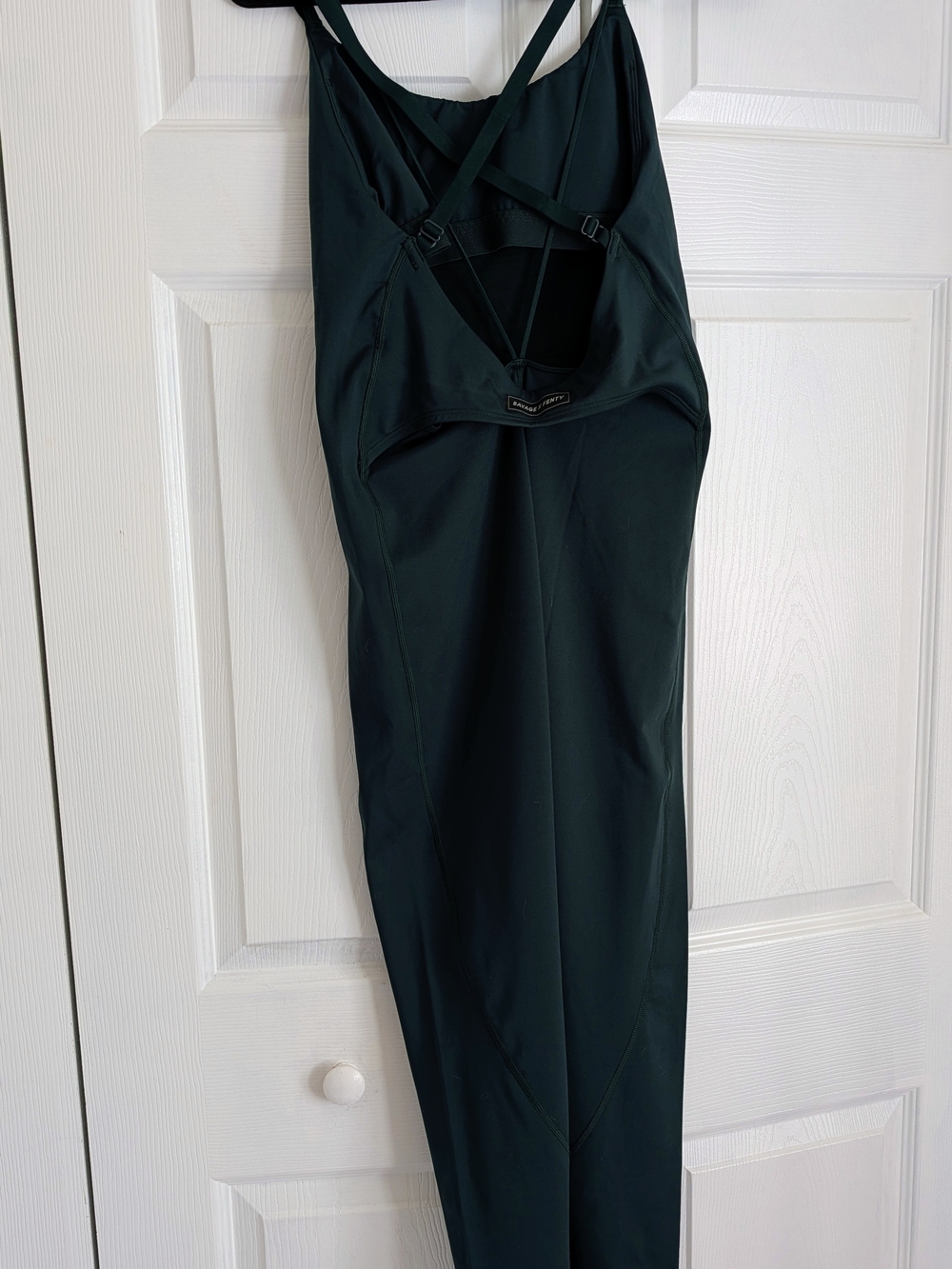Savage X Fenty Dark Green/Black Leggings Jumpsuit